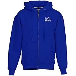 Cotton Rich Zip Front Hoodie - Screen