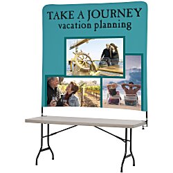 Tabletop Banner System with Tall Back Wall - 6'