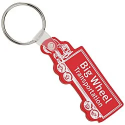 Semi-Truck Soft Keychain - Translucent