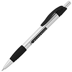 Simplistic Grip Pen - Silver - 24 hr