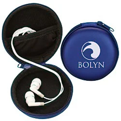 Ear Buds with Zippered Case