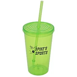 Economy Tumbler with Straw - 20 oz.