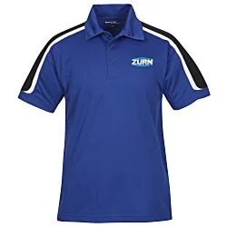 Tricolor Shoulder Accent Performance Polo - Men's