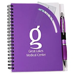 Curvy Top Notebook with Pen