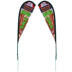 Outdoor Sail Sign - 6' - Two Sided