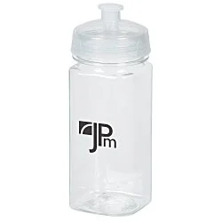 PolySure Squared-Up Water Bottle - 16 oz. - Clear