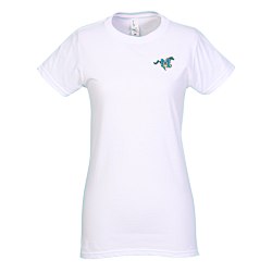 District Concert Tee - Ladies' - White - Embroidered