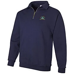 Jerzees Nublend Super Sweats 1/4-Zip Pullover - Embroidered