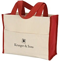 Cotton Gusset 14 oz. Accent Box Tote