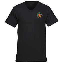 Fruit of the Loom HD V-Neck T-Shirt - Men's - Embroidered - Colors
