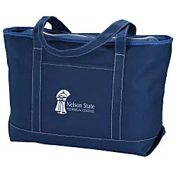 Solid Cotton Yacht Tote - 14" x 24"