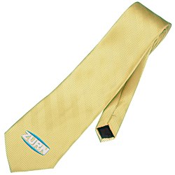 Solid Herringbone Polyester Tie