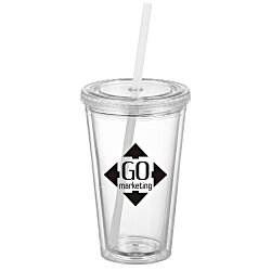 Victory Tumbler with Mood Straw - 16 oz.