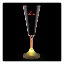 Champagne Glass with Light-Up Spiral Stem - 7 oz.