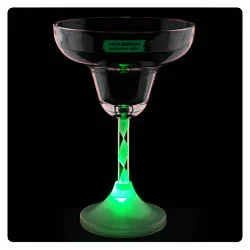 Margarita Glass with Light-Up Spiral Stem - 8 oz.