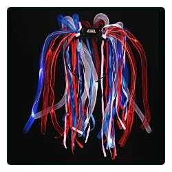 LED Noodle Headband - Red, White & Blue