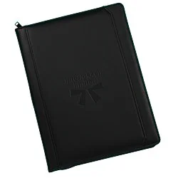 Manchester Zippered Padfolio - Debossed