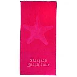 Tone on Tone Stock Art Towel - Starfish