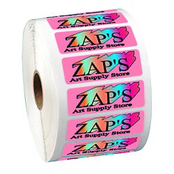 Full Color Sticker by the Roll - Rectangle - 3/4" x 2-1/4"