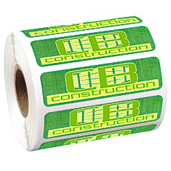 Full Color Sticker by the Roll - Rectangle - 3/4" x 2-3/4"