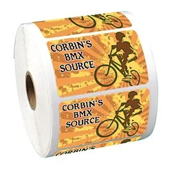 Full Color Sticker by the Roll - Rectangle - 1-3/4" x 2-3/4"