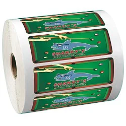 Full Color Sticker by the Roll - Rectangle - 1-1/4" x 3-5/8"