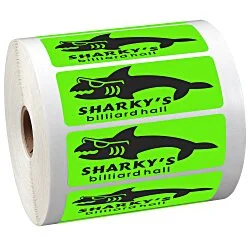 Sticker by the Roll - Rectangle - 1-1/4" x 3-5/8"