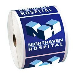 Full Color Sticker by the Roll - Square - 3-1/2" x 3-1/2"