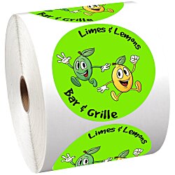 Full Color Sticker by the Roll - Circle - 3-1/4"