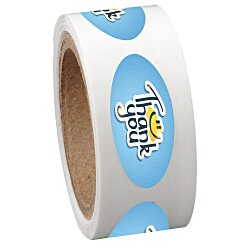 Full Color Sticker by the Roll - Oval - 3/8" x 7/8"