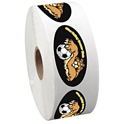 Full Color Sticker by the Roll - Oval - 1-1/16" x 2-1/8"