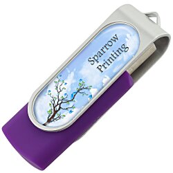 Swing USB Drive - 1GB - Full Color - 24 hr