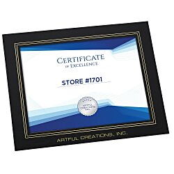 Wrapped Edge Certificate Frame - 8-1/2" X 11"