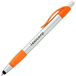 Simplistic Stylus Grip Pen - Silver