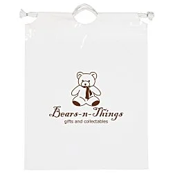 Poly Bag with Cotton Drawstring - 12" x 9-1/2"