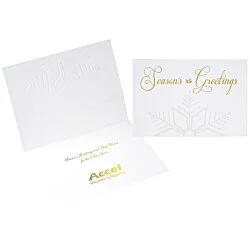 Embossed Snowflake Greeting Card