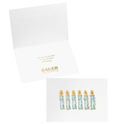 Birthday Foil Candles Greeting Card