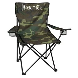 Camo Folding Chair with Carrying Bag