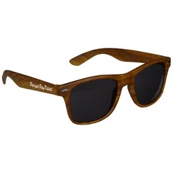 Risky Business Sunglasses - Wood Grain