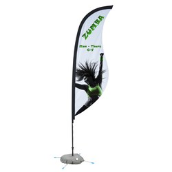 Indoor Sabre Sail Sign - 9' - One Sided