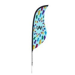 Outdoor Sabre Sail Sign - 9' - One Sided