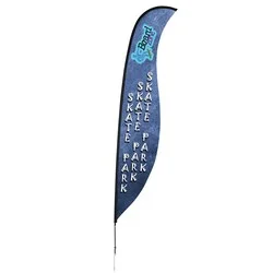 Outdoor Sabre Sail Sign - 17' - One Sided