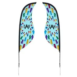 Outdoor Sabre Sail Sign - 9' - Two Sided