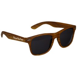Risky Business Sunglasses - Wood Grain - 24 hr