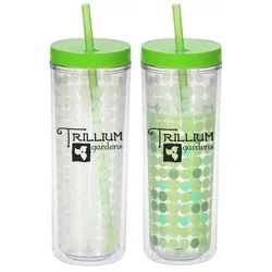 Ice Chameleon Tumbler with Straw - 16 oz.