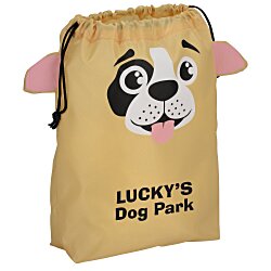 Paws and Claws Drawstring Gift Bag - Puppy