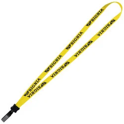 Lanyard - 5/8" - 32" - Plastic Bulldog Clip