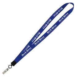 Big Lanyard - 7/8" - 34" - Snap with Metal Bulldog Clip - 24 hr