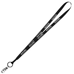 Economy Lanyard - 1/2" - Snap with Metal Bulldog Clip