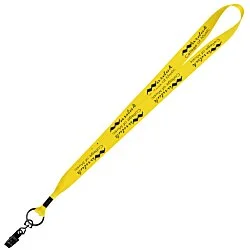 Economy Lanyard - 3/4" - Metal Bulldog Clip - 24 hr